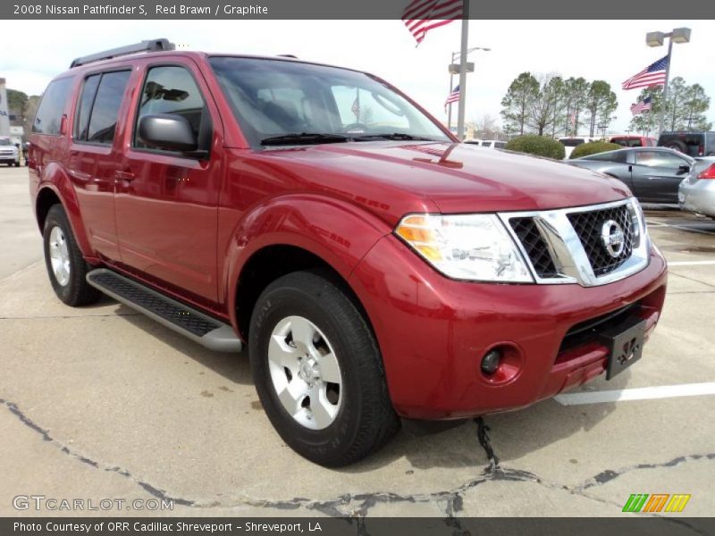 Red Brawn / Graphite 2008 Nissan Pathfinder S