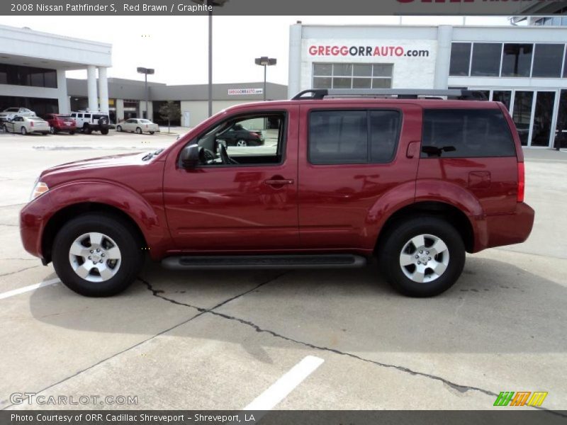 Red Brawn / Graphite 2008 Nissan Pathfinder S