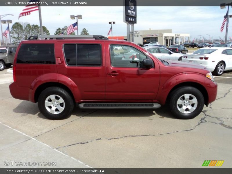 Red Brawn / Graphite 2008 Nissan Pathfinder S