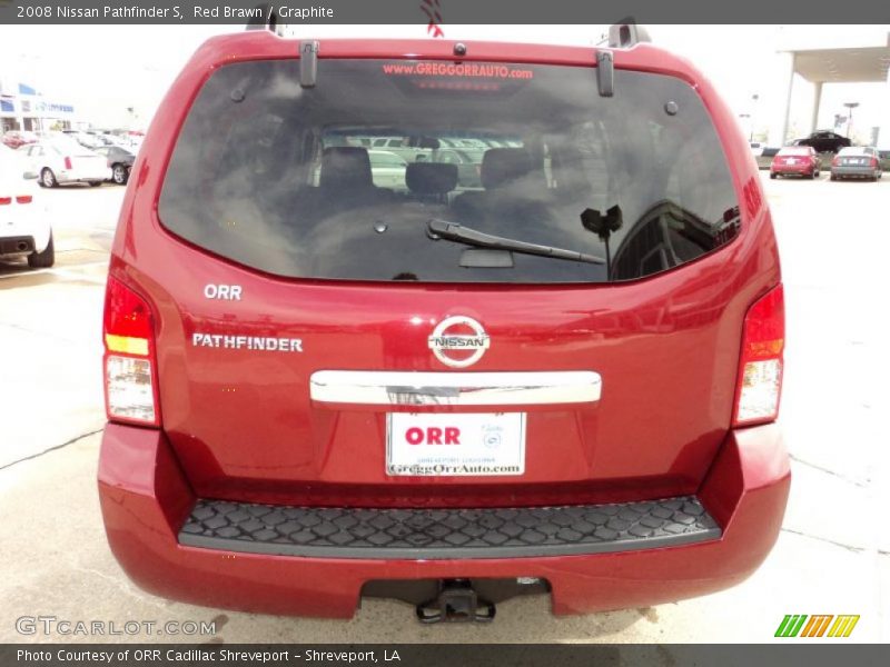 Red Brawn / Graphite 2008 Nissan Pathfinder S