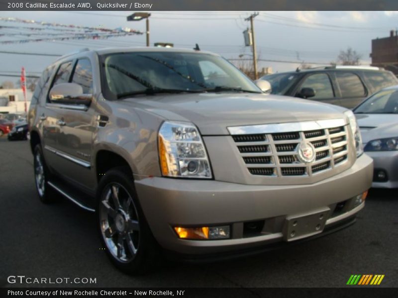 Quicksilver / Ebony 2008 Cadillac Escalade AWD