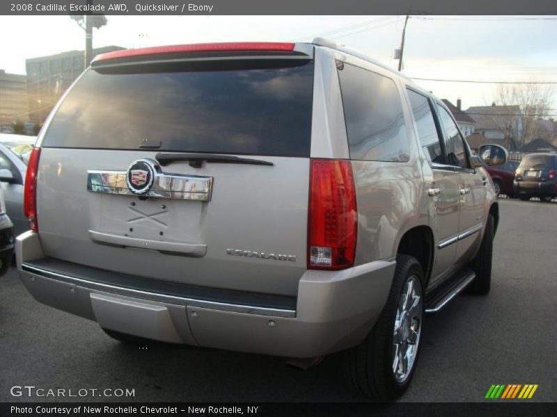 Quicksilver / Ebony 2008 Cadillac Escalade AWD