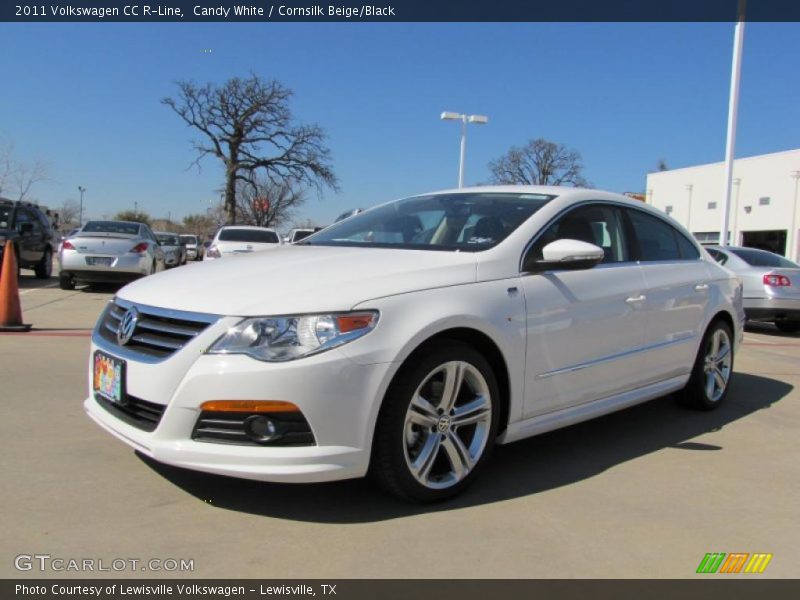 Candy White / Cornsilk Beige/Black 2011 Volkswagen CC R-Line