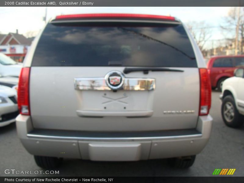 Quicksilver / Ebony 2008 Cadillac Escalade AWD