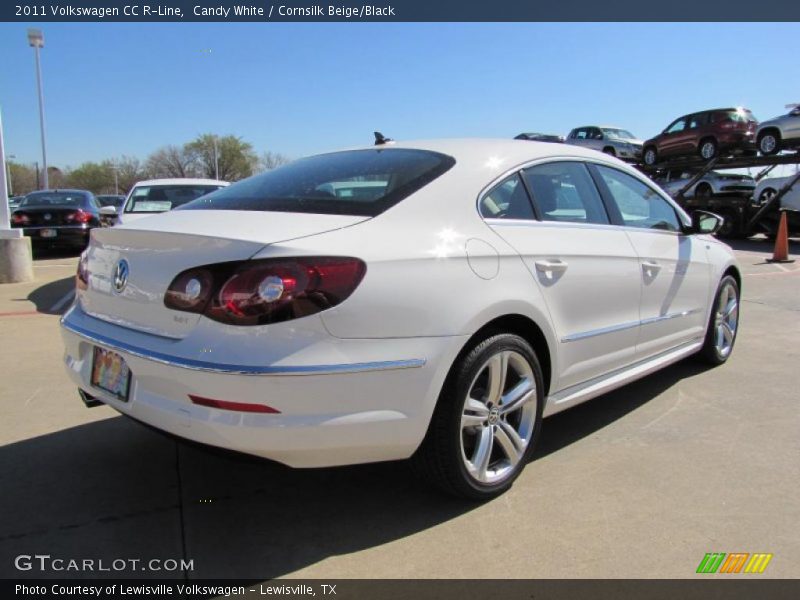 Candy White / Cornsilk Beige/Black 2011 Volkswagen CC R-Line