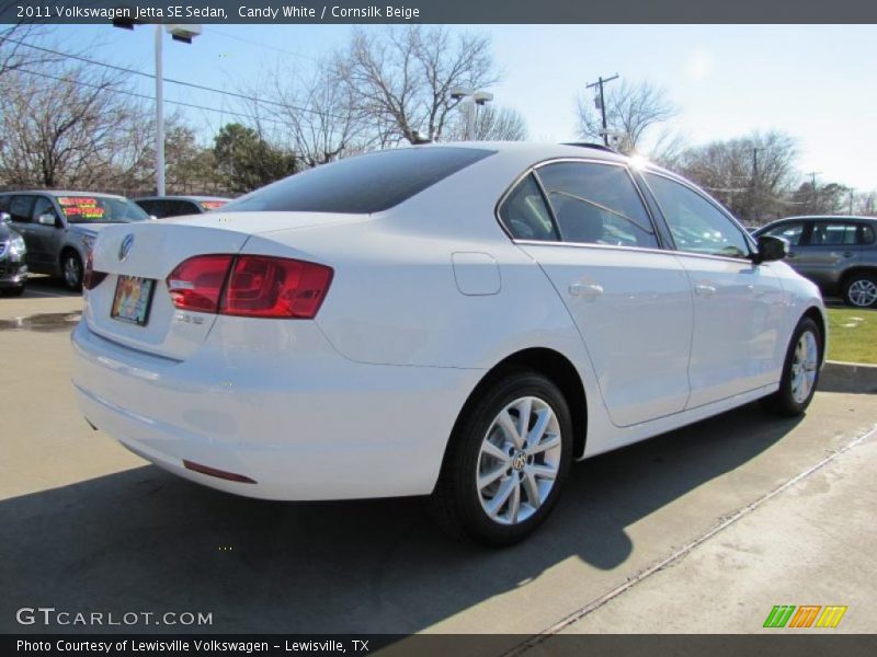 Candy White / Cornsilk Beige 2011 Volkswagen Jetta SE Sedan