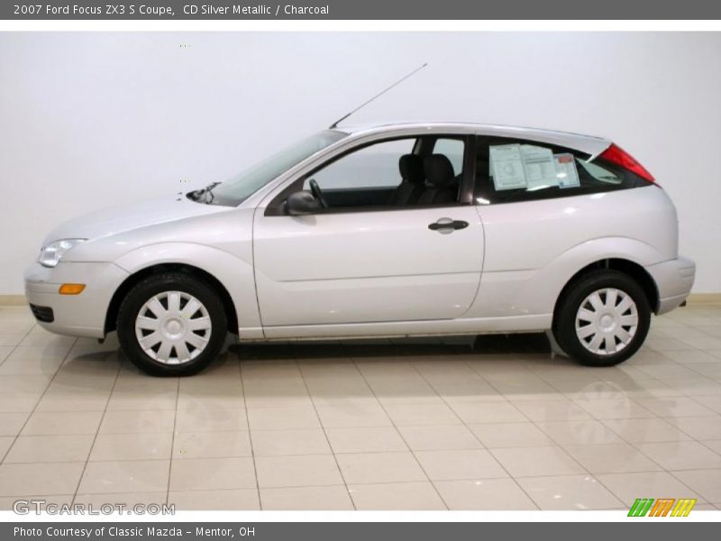 CD Silver Metallic / Charcoal 2007 Ford Focus ZX3 S Coupe