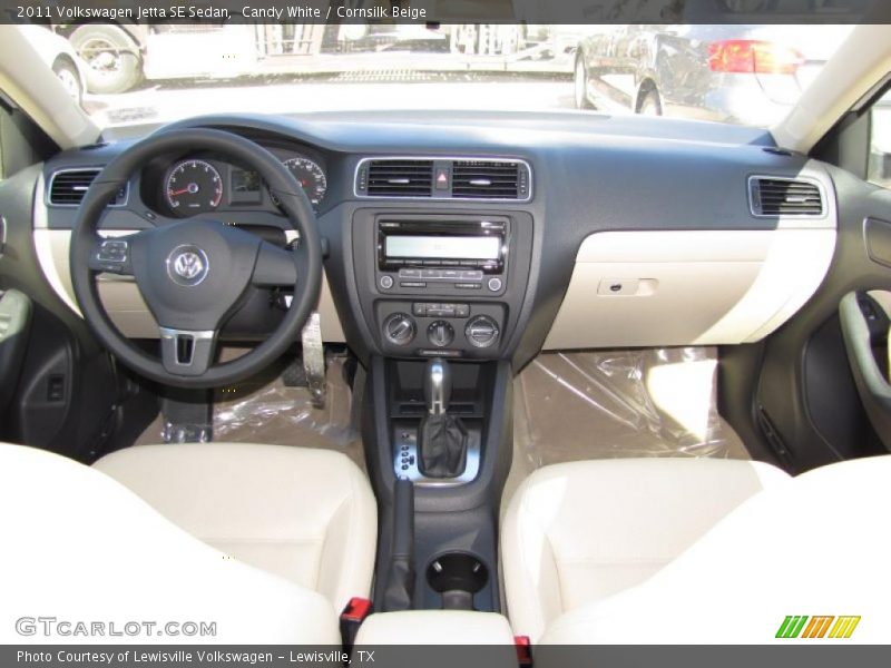 Candy White / Cornsilk Beige 2011 Volkswagen Jetta SE Sedan