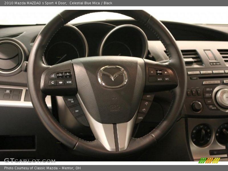 Celestial Blue Mica / Black 2010 Mazda MAZDA3 s Sport 4 Door