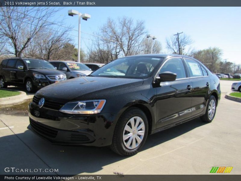 Black / Titan Black 2011 Volkswagen Jetta S Sedan