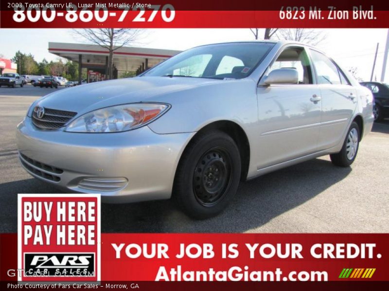 Lunar Mist Metallic / Stone 2003 Toyota Camry LE