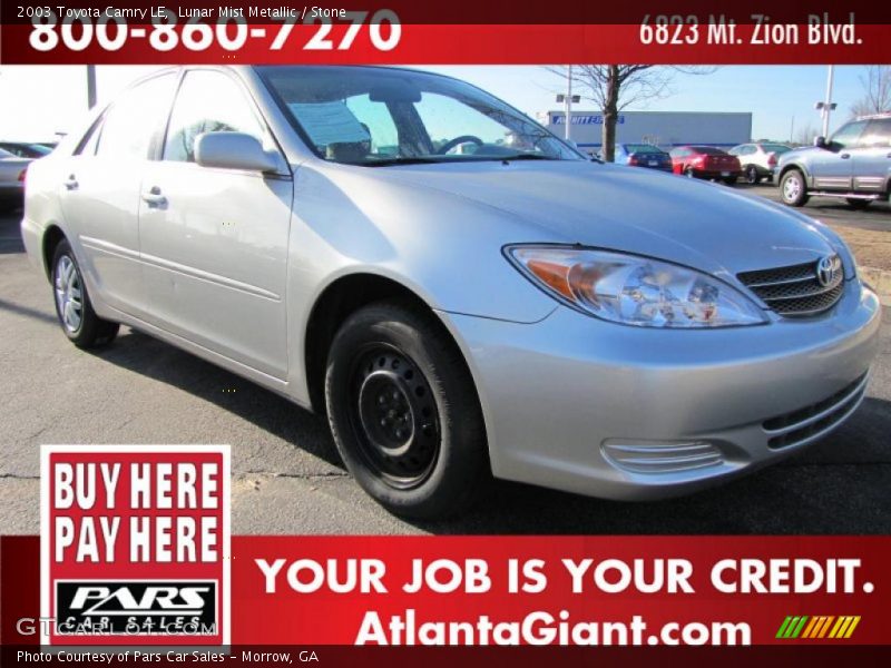 Lunar Mist Metallic / Stone 2003 Toyota Camry LE
