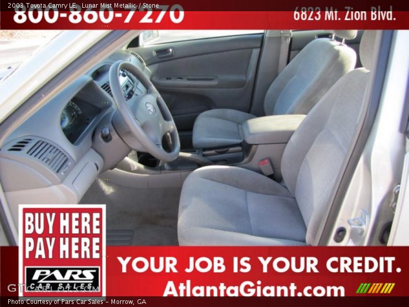 Lunar Mist Metallic / Stone 2003 Toyota Camry LE