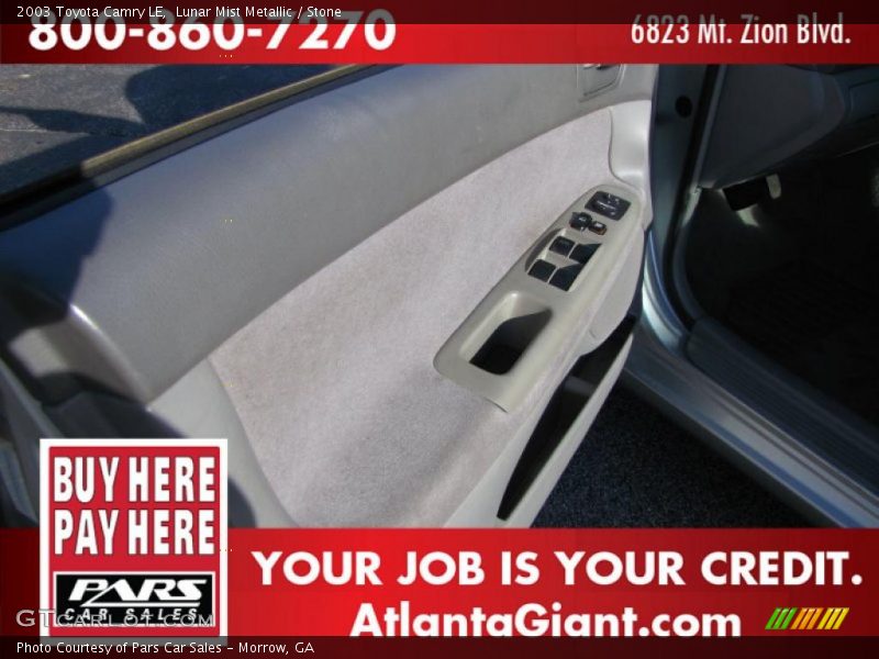 Lunar Mist Metallic / Stone 2003 Toyota Camry LE