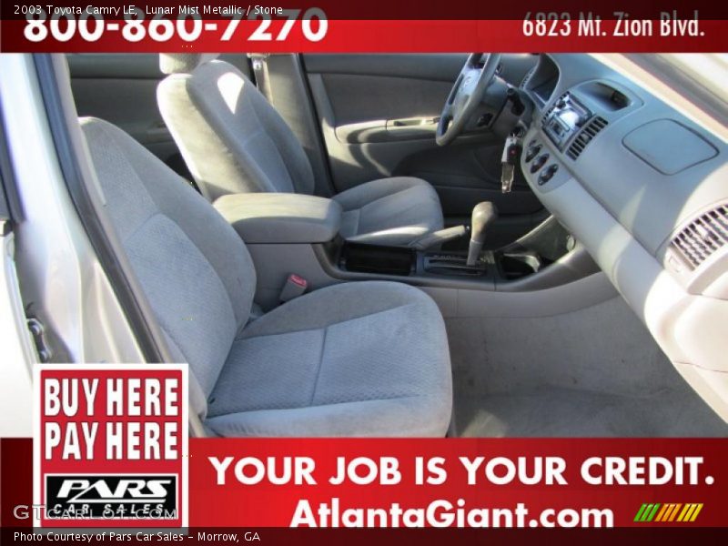 Lunar Mist Metallic / Stone 2003 Toyota Camry LE