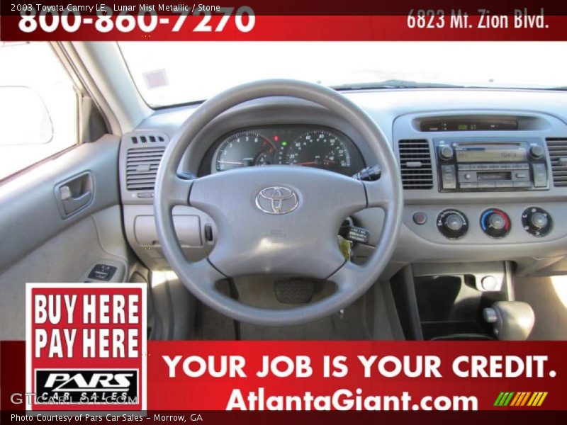 Lunar Mist Metallic / Stone 2003 Toyota Camry LE