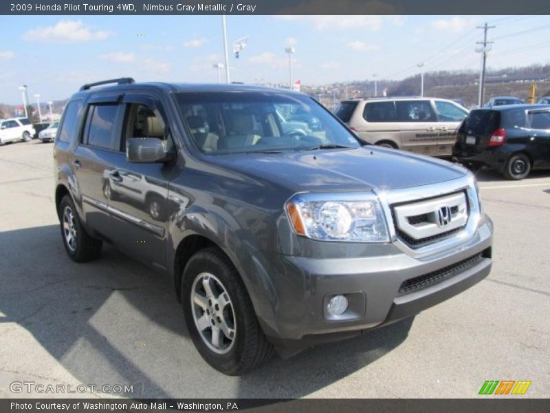 Nimbus Gray Metallic / Gray 2009 Honda Pilot Touring 4WD