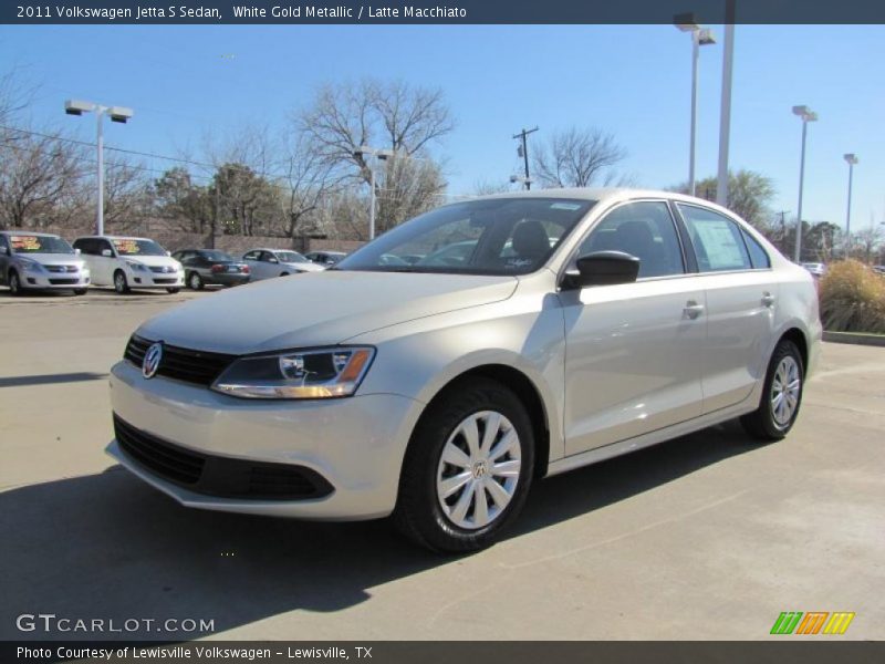 White Gold Metallic / Latte Macchiato 2011 Volkswagen Jetta S Sedan