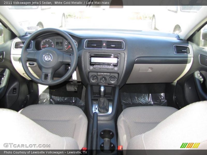 White Gold Metallic / Latte Macchiato 2011 Volkswagen Jetta S Sedan