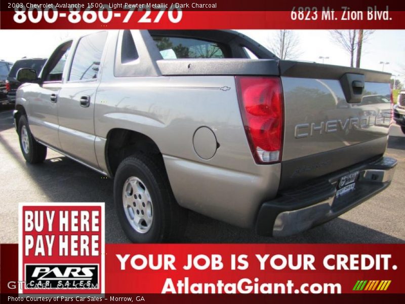 Light Pewter Metallic / Dark Charcoal 2003 Chevrolet Avalanche 1500