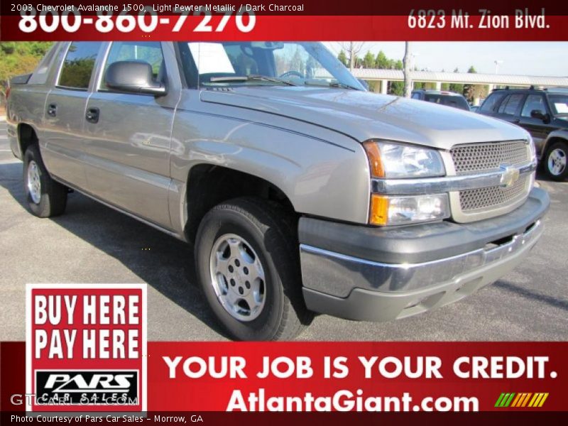 Light Pewter Metallic / Dark Charcoal 2003 Chevrolet Avalanche 1500