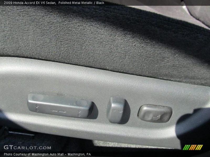 Polished Metal Metallic / Black 2009 Honda Accord EX V6 Sedan