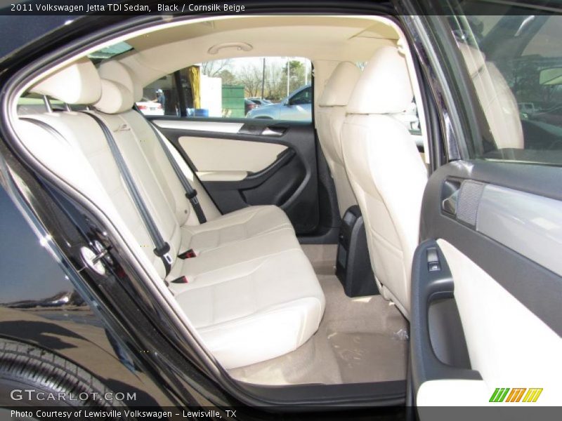 Black / Cornsilk Beige 2011 Volkswagen Jetta TDI Sedan