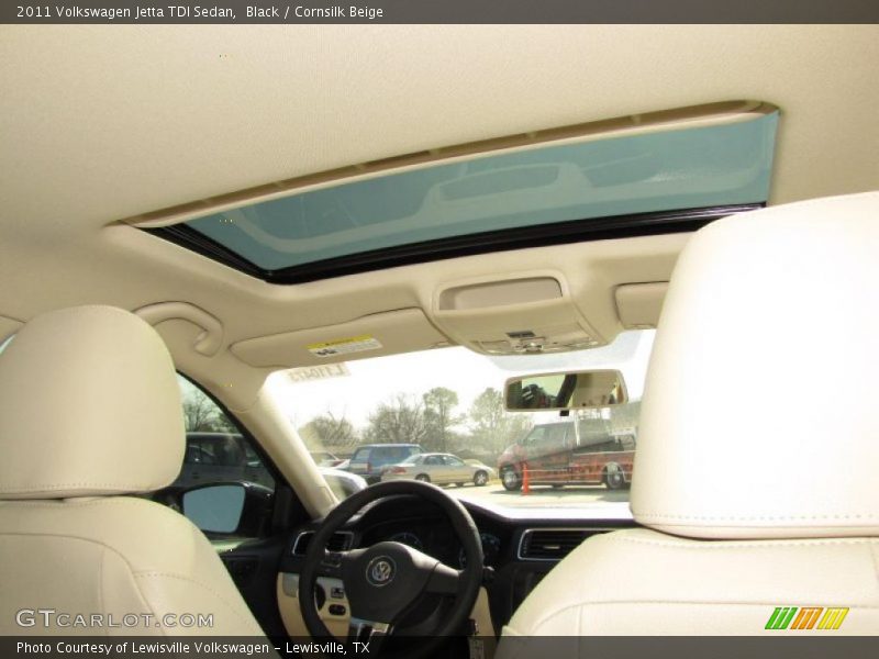 Black / Cornsilk Beige 2011 Volkswagen Jetta TDI Sedan