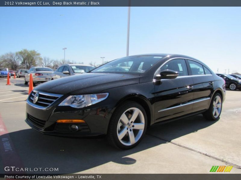 Deep Black Metallic / Black 2012 Volkswagen CC Lux