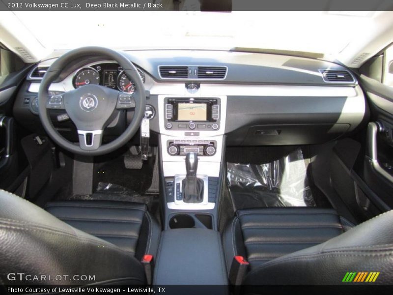 Deep Black Metallic / Black 2012 Volkswagen CC Lux