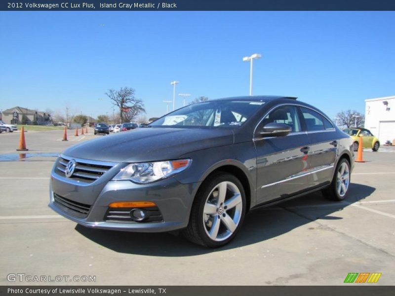 Island Gray Metallic / Black 2012 Volkswagen CC Lux Plus
