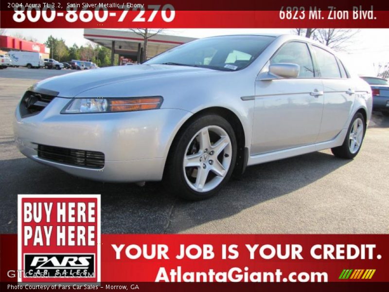 Satin Silver Metallic / Ebony 2004 Acura TL 3.2