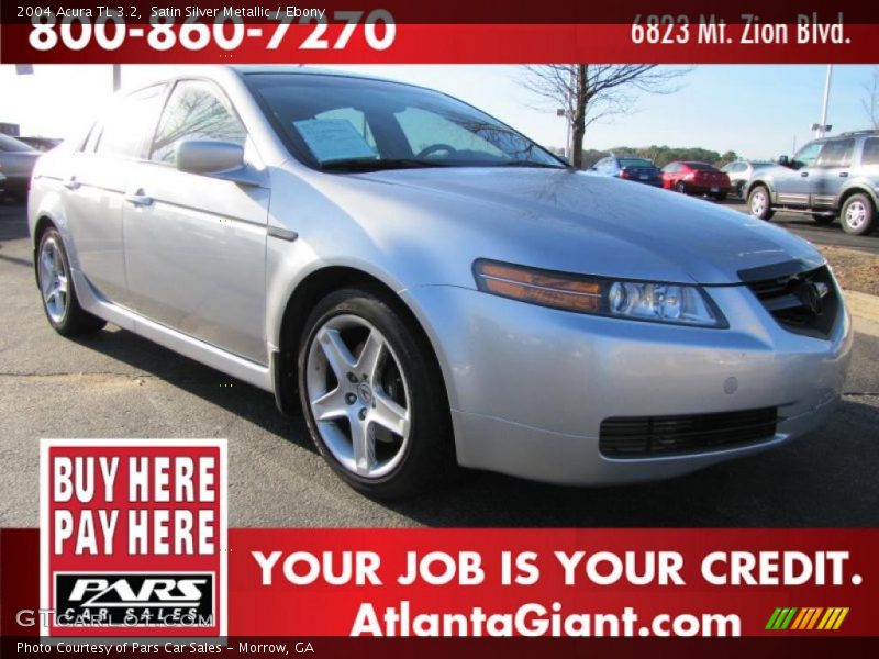 Satin Silver Metallic / Ebony 2004 Acura TL 3.2