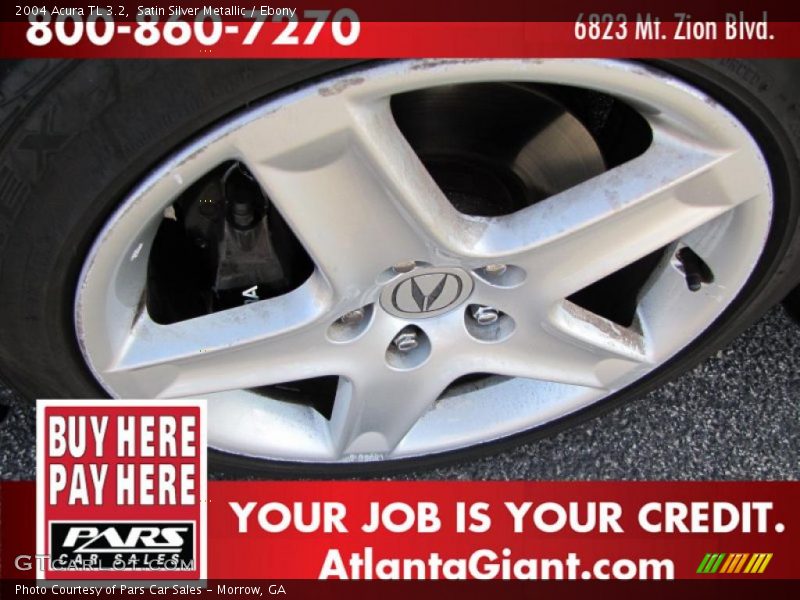 Satin Silver Metallic / Ebony 2004 Acura TL 3.2