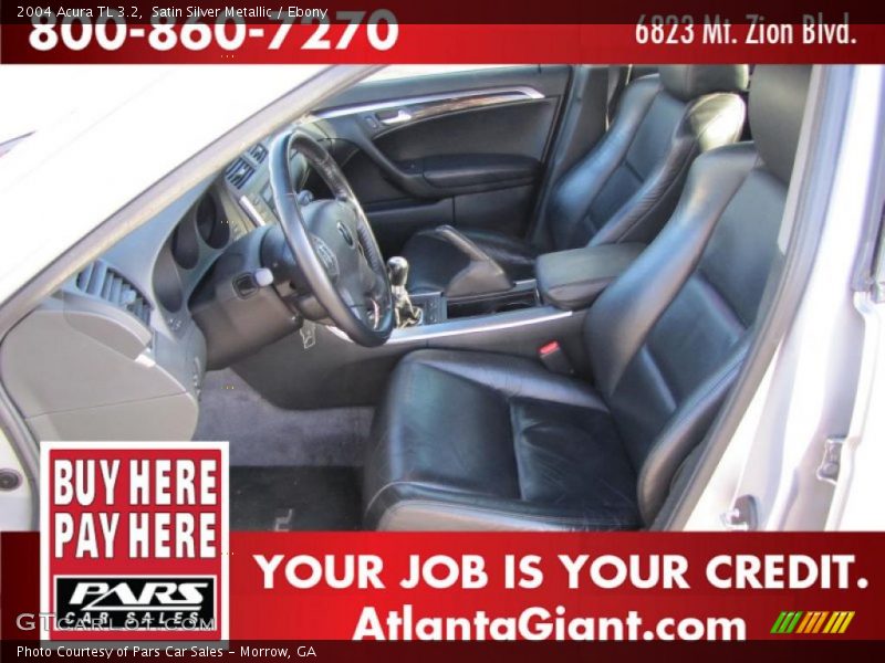 Satin Silver Metallic / Ebony 2004 Acura TL 3.2