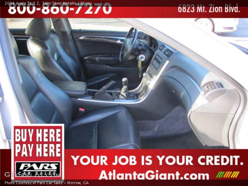 Satin Silver Metallic / Ebony 2004 Acura TL 3.2