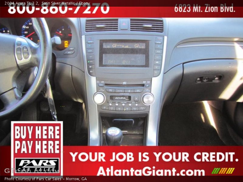 Satin Silver Metallic / Ebony 2004 Acura TL 3.2