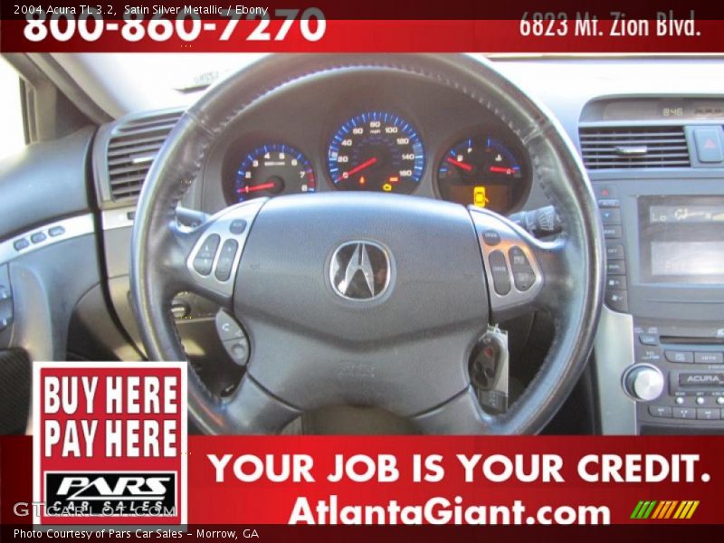 Satin Silver Metallic / Ebony 2004 Acura TL 3.2