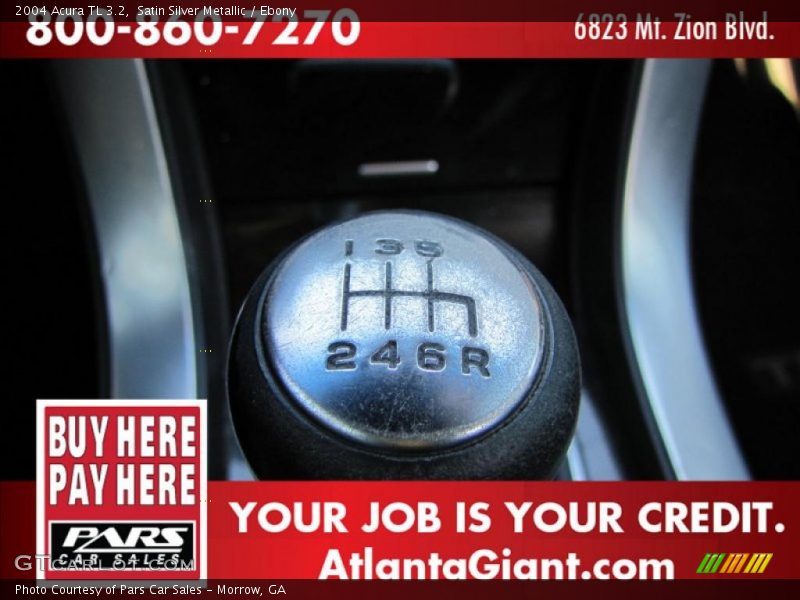 Satin Silver Metallic / Ebony 2004 Acura TL 3.2