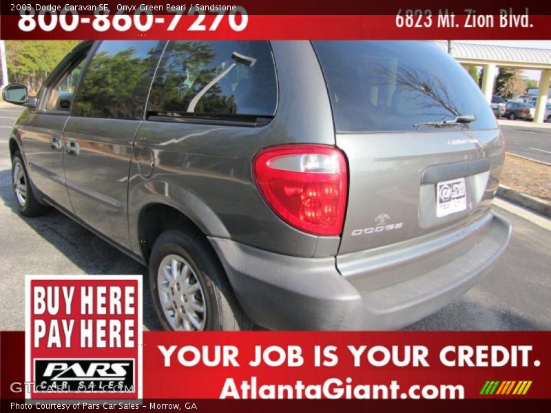 Onyx Green Pearl / Sandstone 2003 Dodge Caravan SE