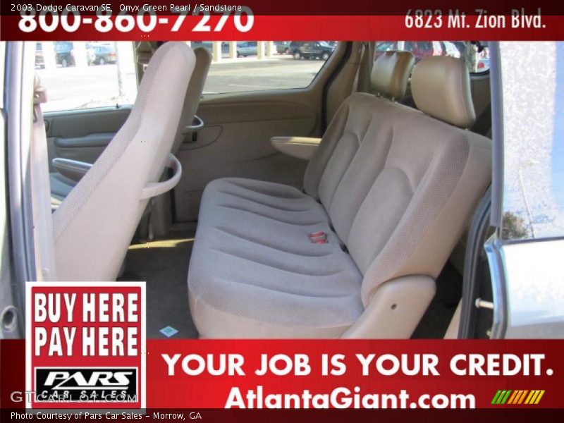 Onyx Green Pearl / Sandstone 2003 Dodge Caravan SE
