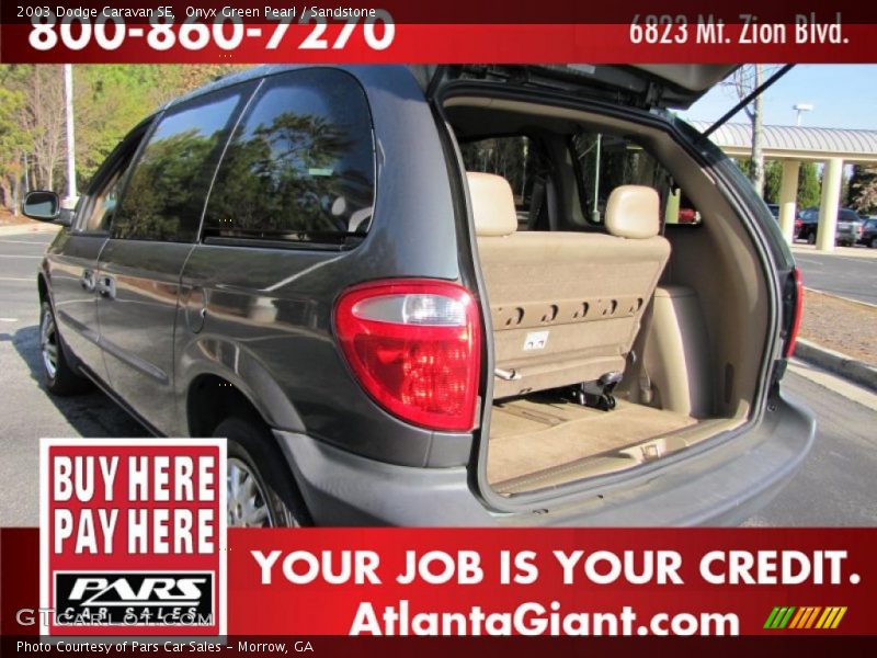Onyx Green Pearl / Sandstone 2003 Dodge Caravan SE