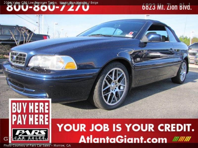 Nautic Blue Metallic / Beige 2004 Volvo C70 Low Pressure Turbo