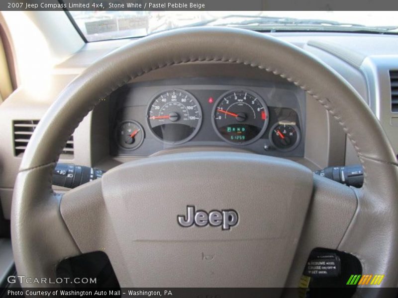 Stone White / Pastel Pebble Beige 2007 Jeep Compass Limited 4x4