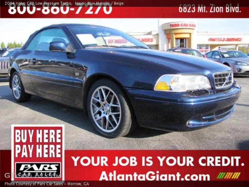 Nautic Blue Metallic / Beige 2004 Volvo C70 Low Pressure Turbo