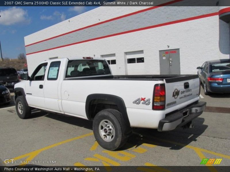 Summit White / Dark Charcoal 2007 GMC Sierra 2500HD Classic SLE Extended Cab 4x4