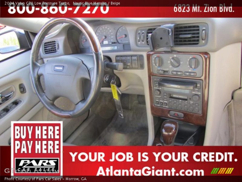 Nautic Blue Metallic / Beige 2004 Volvo C70 Low Pressure Turbo