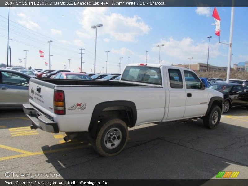 Summit White / Dark Charcoal 2007 GMC Sierra 2500HD Classic SLE Extended Cab 4x4