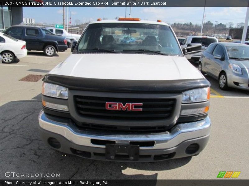 Summit White / Dark Charcoal 2007 GMC Sierra 2500HD Classic SLE Extended Cab 4x4