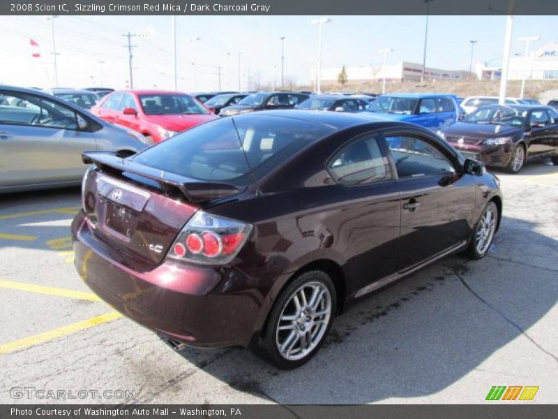 Sizzling Crimson Red Mica / Dark Charcoal Gray 2008 Scion tC
